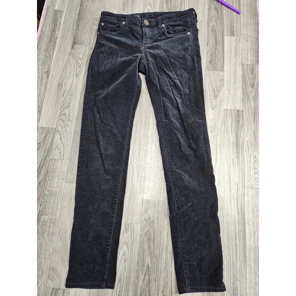 KUT from the Kloth Diana Skinny Pants Women 6 Black Corduroy Stretch